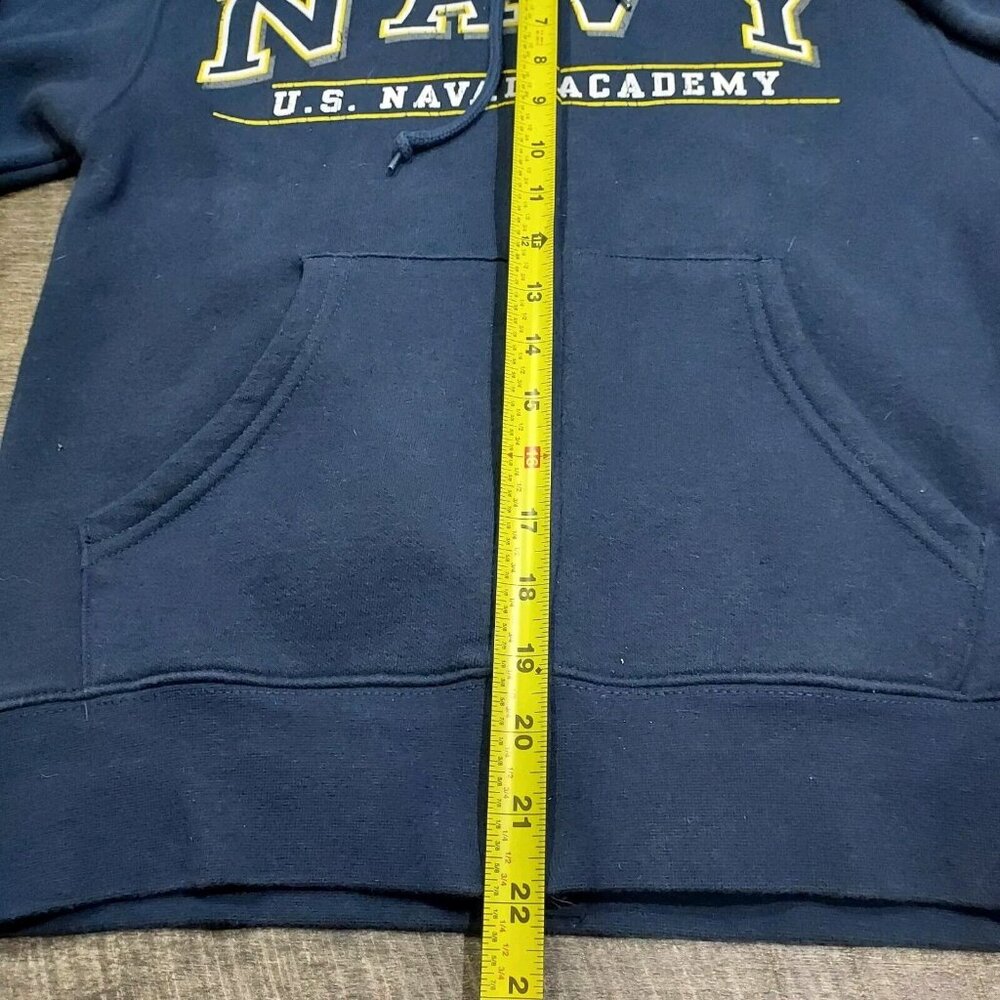 JanSport US Navy Sweatshirt Hoodie Adult Xsmall Military Blue Front Pockets - Picture 6 of 13